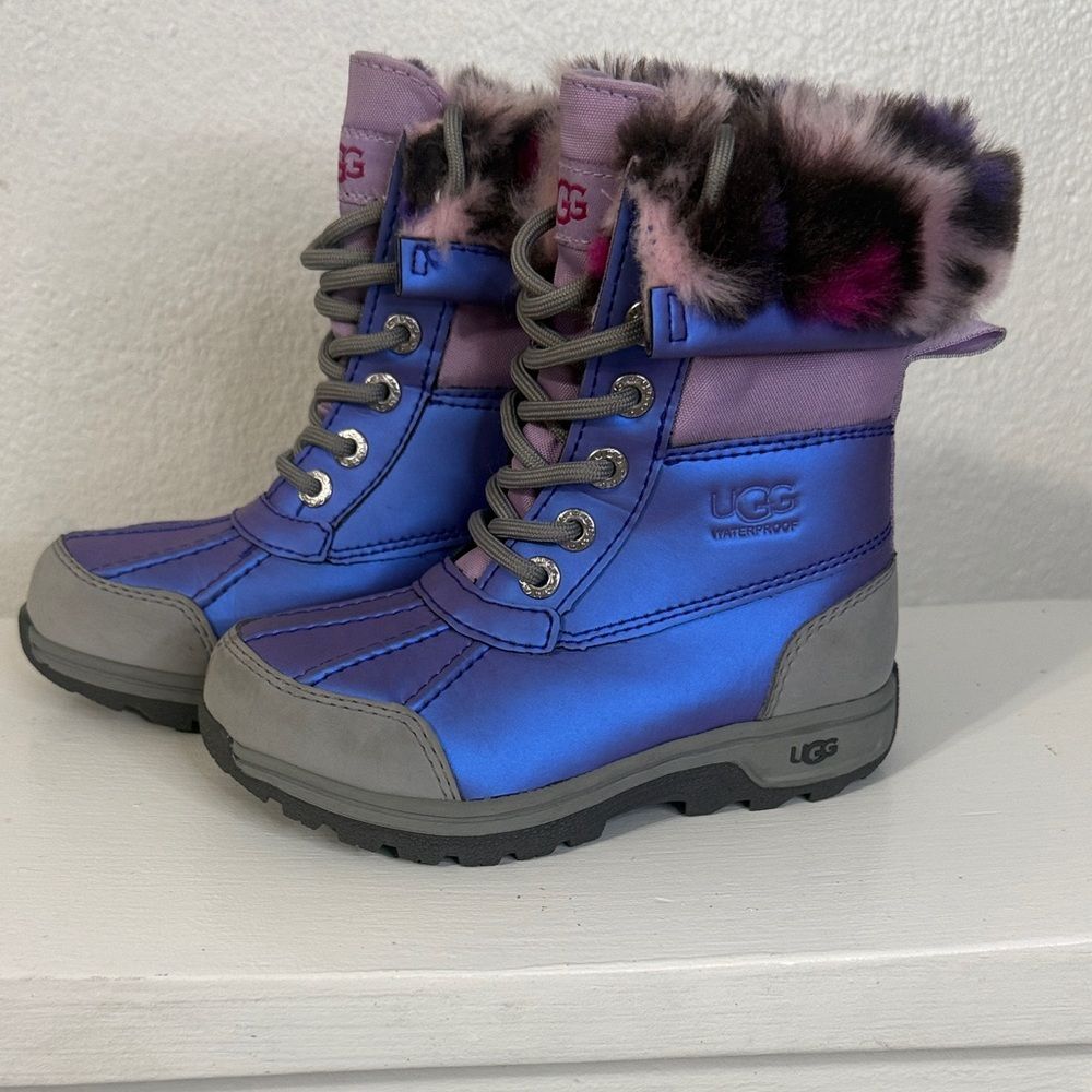 UGG Kids' Butte II CWR Leopard Fairy Tale boot Boots- Toddler 10